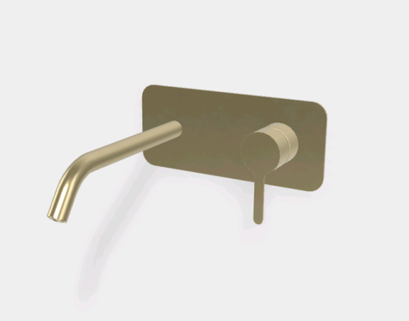 Смеситель для раковины, Fima Carlo Frattini, Snap, цвет-шампань брашированная (Brushed Champagne) F3121WLX5HS