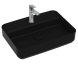 Раковина накладная ISVEA Infinity 55 прямоугольная 55см, с отверстием под смеситель цвет черный матовый 10NF66055-2N