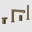 Gessi Смеситель для ванны и душа, Anello, цвет латунь состаренная 63337#713