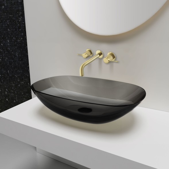 Vincea Смеситель для раковины Грув (Groove) VBFW-4G1BG4 встраиваемый, брашированное золото