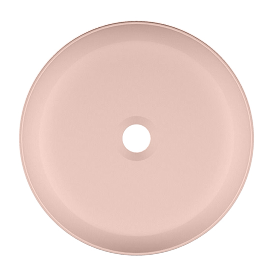Раковина Scarabeo GLAM накладная без перелива без отверстий цвет розовый матовый 1807 54