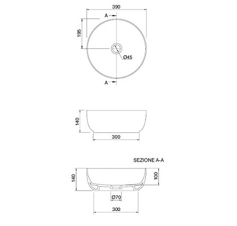 Раковина Scarabeo GLAM накладная без перелива без отверстий цвет розовый матовый 1807 54