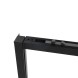 Vincea Душевая дверь Слим Софт (Slim Soft) VDS-1SS110CLB, 1100, черный, стекло прозрачное