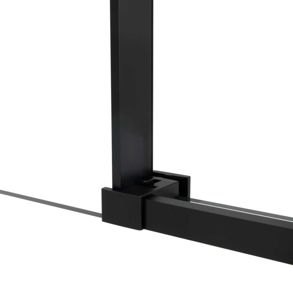 Vincea Душевая дверь Слим Софт (Slim Soft) VDS-1SS110CLB, 1100, черный, стекло прозрачное