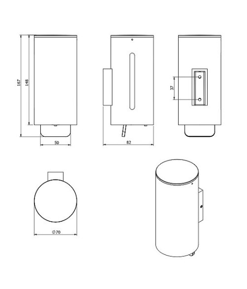 Дозатор LANGBERGER ACCESSORIES 72569 подвесной цвет хром