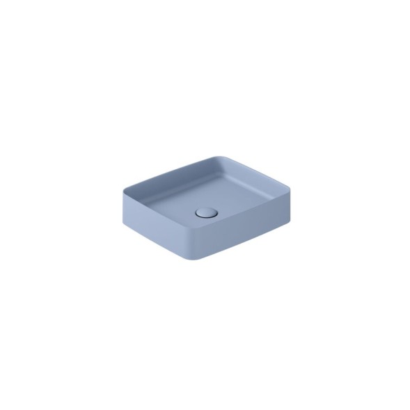 Раковина GALASSIA SMART B 7414 ON накладная без отверстий без перелива цвет синий