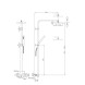 Paini Душевая система Dax-R 200x200 с термостатом, хром (CR)