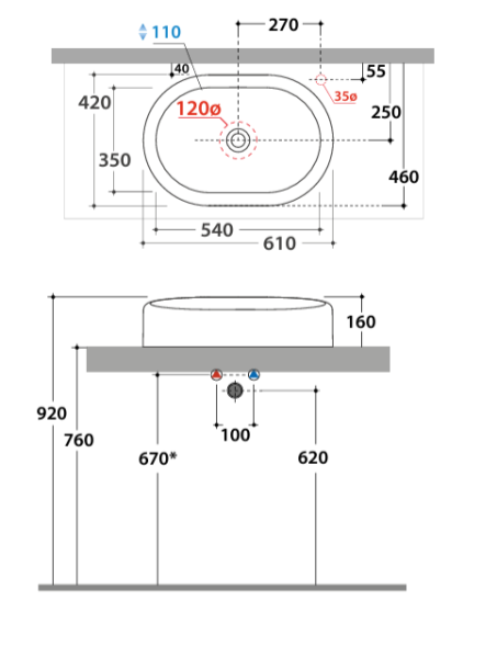 Раковина GLOBO LALITA на столешницу без отверстий цвет белый LT061BI