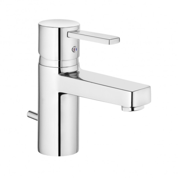 Смеситель KLUDI ZENTA 382500575 для раковины на одно отверстие однорычажный с донным клапаном