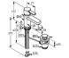 Смеситель KLUDI ZENTA 382500575 для раковины на одно отверстие однорычажный с донным клапаном