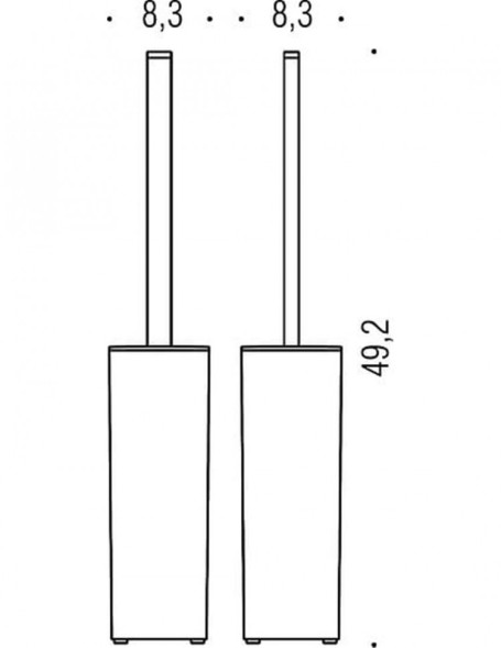 Ершик COLOMBO DESIGN BASICQ B3706 напольный цвет хром