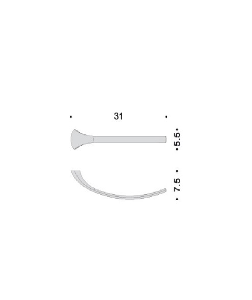 Полотенцедержатель COLOMBO DESIGN LINK B2412D одинарный цвет хром