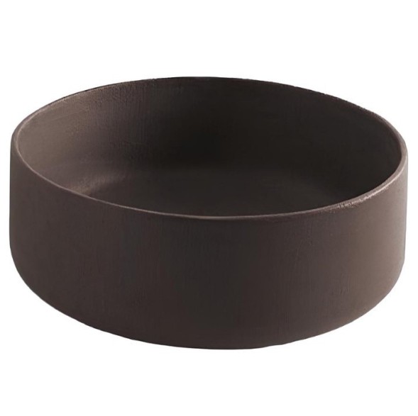 Раковина Artceram Cognac Quadro накладная без отверстий  цвет Nero Roma COL001 20 00