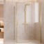 Vincea Душевой уголок Экстенза (Extenza) VSR-4EX101110CLG, 1000/1100*1000, брашированное золото, стекло прозрачное