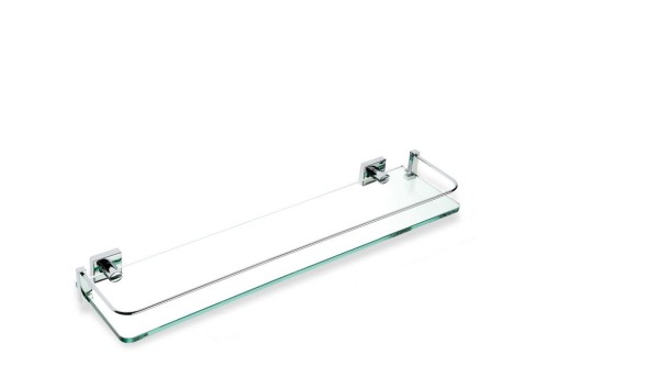 Stil Haus Urania, стеклянная полка с ограждением, цвет хром