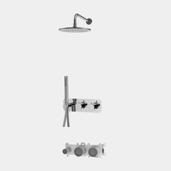 Душевой комплект, Fima Carlo Frattini, Shower systems, цвет-хром F3149WX3RP252CR