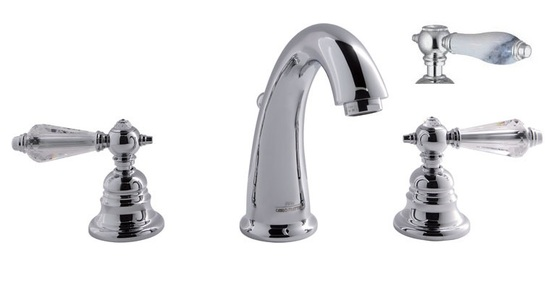 Смеситель для раковины, Fima Carlo Frattini, Herend, на раковину/столешницу, цвет-хром F5421CBCR