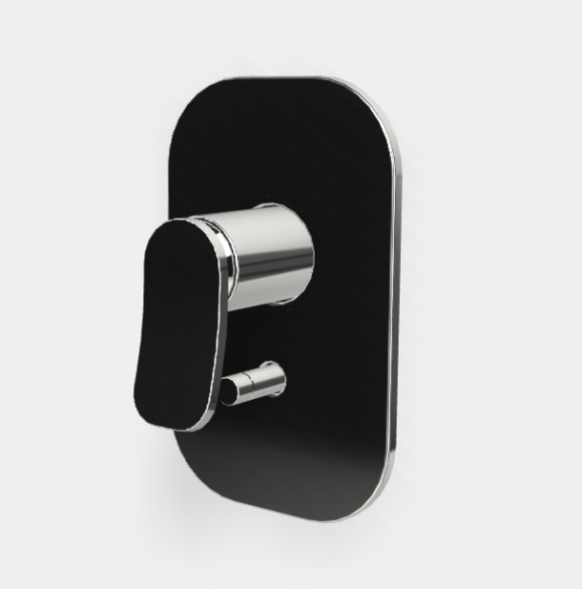 Смеситель для душа, Fima Carlo Frattini, Flo', с переключателем, цвет-хром F3809X2CR