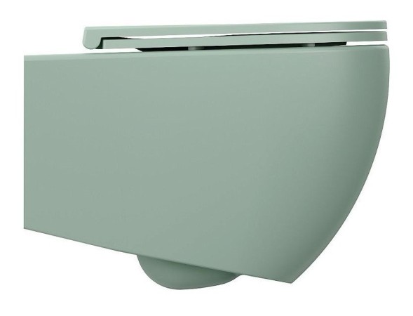 Унитаз ISVEA Infinity Vortex (смыв торнадо), подвесной ШГВ 365*530*400 цвет мятно-зеленый матовый 10NF02003-2T