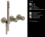 Gessi Смеситель для душа, Habito Bath Shower, DIAMANTATO, цвет Латунь матовая  70638#727