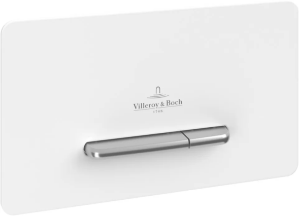 Villeroy&amp;Boch Клавиша смыва, Viclean, для унитаза, шгв 260*117*153, цвет-белый V99442RE