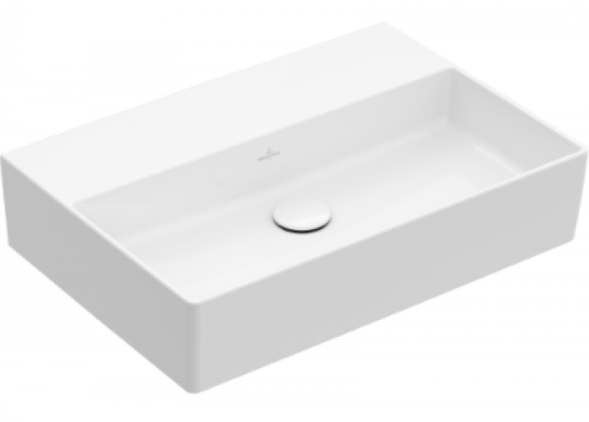 Villeroy&amp;Boch Раковина, Memento 2.0, шгв 600*420*140, отверстия для смесителя-отсутствуют, CeramicPlus, цвет-камень белый 4A226FRW