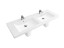 Villeroy&amp;Boch Раковина, Subway 2.0, шг 1300*470, отверстия для смесителя-2 сквозных, 4 промаркированных, CeramicPlus, цвет-альпийский белый 7175D0R1