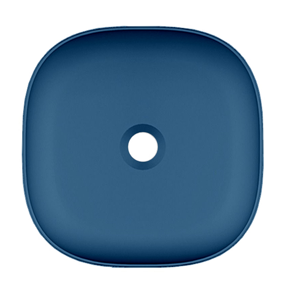 Раковина Scarabeo GLAM накладная без перелива без отверстий цвет синий матовый 1806 56