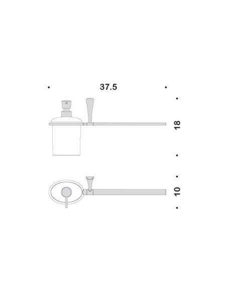 Полотенцедержатель с дозатором COLOMBO DESIGN LAND B2874SX настенный цвет хром
