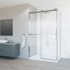 Vincea Душевой уголок Комо Софт (Como Soft) VSR-1CS1011CL, 1100*1000, хром, стекло прозрачное