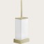 Gessi Ёршик, Rettangolo, шгв 140*95*424, цвет колбы белый, цвет латунь  20819#710