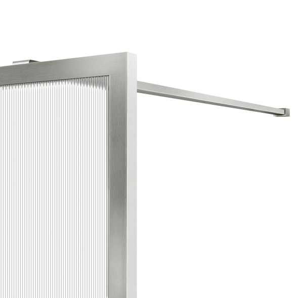 Vincea Душевая перегородка Волк-Ин (Walk-In) VSW-1HP100FLBN, 1000*2000, брашированный никель, стекло рифленое