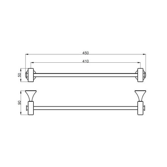 Полотенцедержатель Webert Opera OA500501010, золото