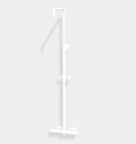 Душевая стойка, Fima Carlo Frattini, Shower column, цвет-белый матовый F4285SBS