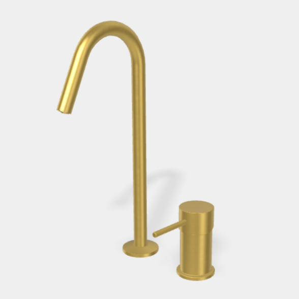 Смеситель для раковины, Fima Carlo Frattini, Spillo Up, цвет-брашированное золото F3271NCOS