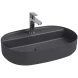 Раковина накладная ISVEA Infinity 60 овальная 60см цвет антрацит матовый 10NF65060-2C