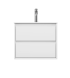 Тумба подвесная с раковиной ISVEA Pro 60 с двумя ящиками цвет белый 21MGS001060I