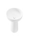Vincea Раковина Солид Серфейс (Solid Surface)  VBS-4SP02MW, 480*480*850, напольная, цвет белый матовый