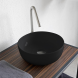 Раковина Scarabeo GLAM накладная без перелива без отверстий цвет черный глянцевый 1808 35