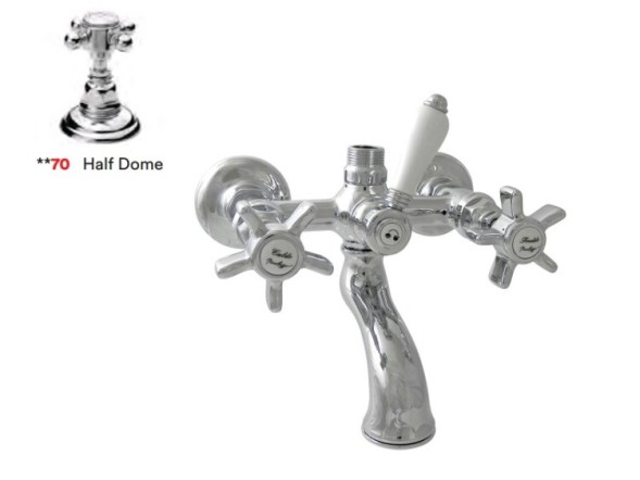 Nicolazzi Смеситель для ванны и душа Half Dome 1400 CR 70 цвет хром