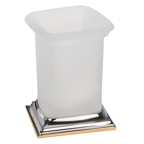 Стакан COLOMBO DESIGN PORTOFINO B3241.CR/OL настольный цвет хром/золото