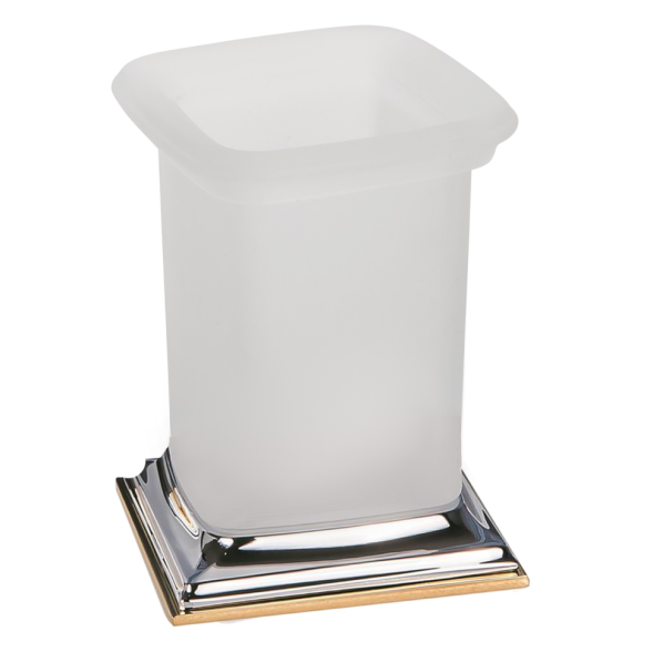 Стакан COLOMBO DESIGN PORTOFINO B3241.CR/OL настольный цвет хром/золото