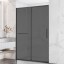 Vincea Душевая дверь Слим Софт (Slim Soft) VDS-1SS120CGGM, 1200, вороненая сталь, стекло тонированное