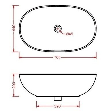 Раковина Artceram La Ciotola  накладная без отверстий  цвет белый LCL002 01 00