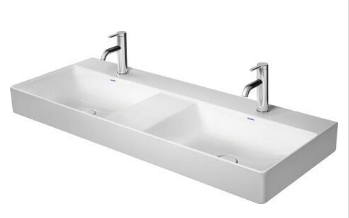Duravit Раковина, DuraSquare, шг 1200*470, двойня, отверстия для смесителя-1, цвет белый 2353120071