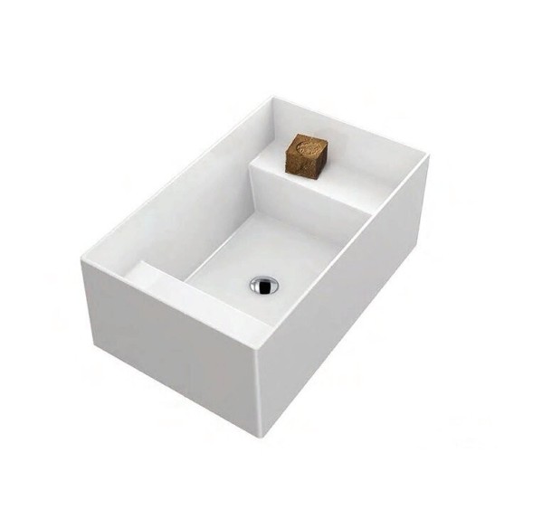 Раковина GALASSIA MEG11 PRO 5484 NEMT подвесная или накладная без отверстий цвет черный матовый