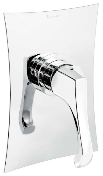 Emmevi Ares, встраиваемый в стену однорычажный смеситель для душа, цвет белый матовый 76009/BIO