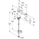 KLUDI MIX однорычажный смеситель для кухни, доп. кран Multi, для безнапорных водонагревателей, выдвижной излив, полый рычаг, арт. 329420562