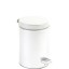 NOFER Ведро для мусора с педалью 3 л. нерж. сталь  09100.03.W белый