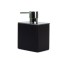 Stil Haus Rettangolo, настольный дозатор, цвет черный, помпа с крышкой хром